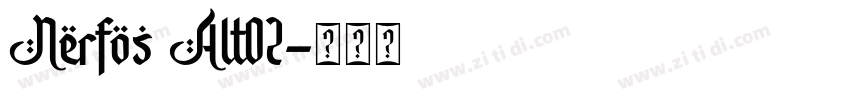 Nerfos Alt02字体转换
